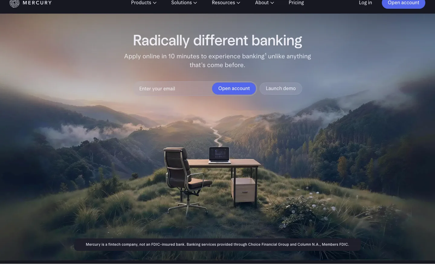 Mercury homepage